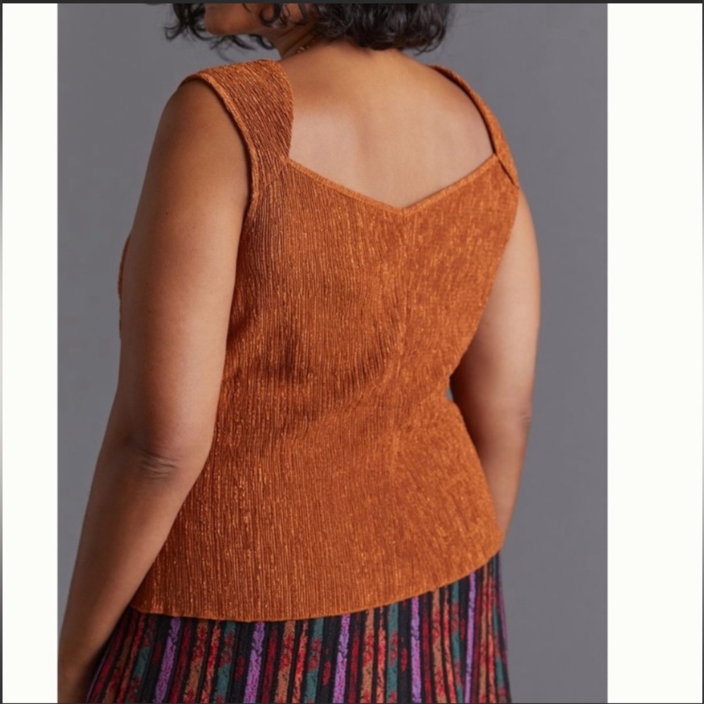 🎉HPx2!!🥳NEW Anthro Twist Front Shimmer Tank - Picture 4 of 14